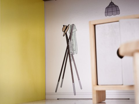 Domek dla lalek drewniany mebelki 70cm szary Kik Sp. z o. o. Sp. k. Domek dla lalek drewniany mebelki 70cm szary Kik Sp. z o. o. Sp. k.