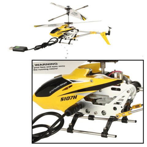 Helikopter zdalnie sterowany na pilota RC SYMA S107H 2.4GHz RTF żółty Kik Sp. z o. o. Sp. k. Helikopter zdalnie sterowany na pilota RC SYMA S107H 2.4GHz RTF żółty Kik Sp. z o. o. Sp. k.