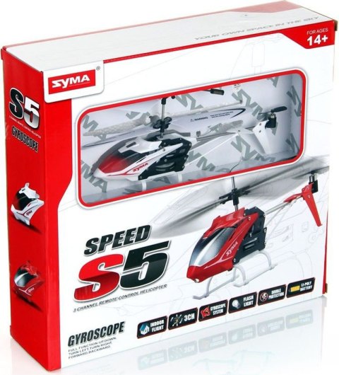 Helikopter zdalnie sterowany na pilota RC SYMA S5 3CH biały Kik Sp. z o. o. Sp. k. Helikopter zdalnie sterowany na pilota RC SYMA S5 3CH biały Kik Sp. z o. o. Sp. k.