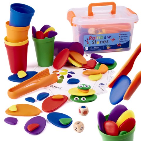 Kamyki kreatywne kolorowe układanka montessori 65 el. Kik Sp. z o. o. Sp. k. Kamyki kreatywne kolorowe układanka montessori 65 el. Kik Sp. z o. o. Sp. k.