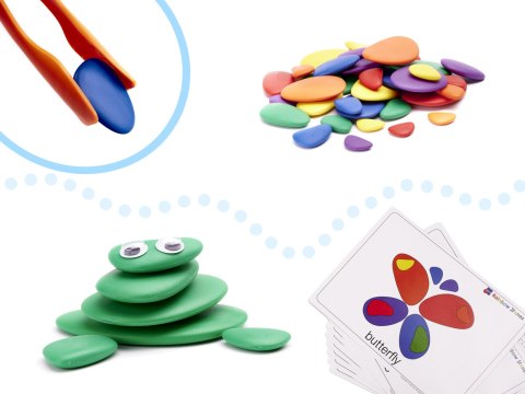 Kamyki kreatywne kolorowe układanka montessori 65 el. Kik Sp. z o. o. Sp. k. Kamyki kreatywne kolorowe układanka montessori 65 el. Kik Sp. z o. o. Sp. k.