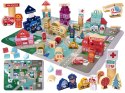 Klocki drewniane edukacyjne miasto puzzle 100el. Kik Sp. z o. o. Sp. k.