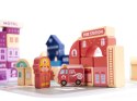 Klocki drewniane edukacyjne miasto puzzle 100el. Kik Sp. z o. o. Sp. k.