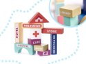 Klocki drewniane edukacyjne miasto puzzle 100el. Kik Sp. z o. o. Sp. k.