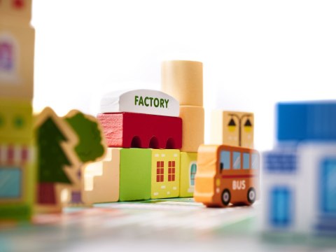 Klocki drewniane edukacyjne miasto puzzle 120el. Kik Sp. z o. o. Sp. k. Klocki drewniane edukacyjne miasto puzzle 120el. Kik Sp. z o. o. Sp. k.