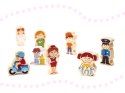 Klocki drewniane edukacyjne miasto puzzle 120el. Kik Sp. z o. o. Sp. k.