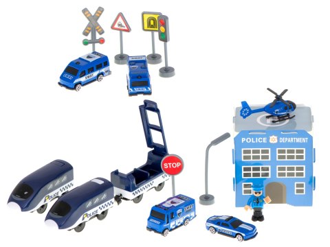 Kolejka elektryczna pociąg policja autka 92 elementy ~300cm Kik Sp. z o. o. Sp. k. Kolejka elektryczna pociąg policja autka 92 elementy ~300cm Kik Sp. z o. o. Sp. k.