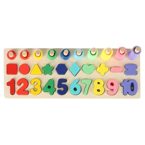 Liczydło drewniane sorter cyfry montessori 3w1 13x36cm Kik Sp. z o. o. Sp. k. Liczydło drewniane sorter cyfry montessori 3w1 13x36cm Kik Sp. z o. o. Sp. k.