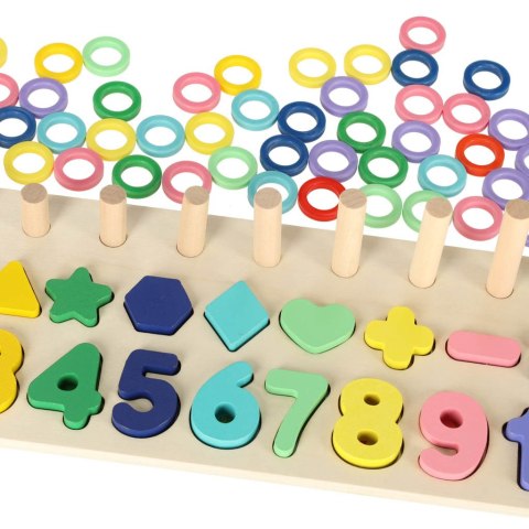 Liczydło drewniane sorter cyfry montessori 3w1 13x36cm Kik Sp. z o. o. Sp. k. Liczydło drewniane sorter cyfry montessori 3w1 13x36cm Kik Sp. z o. o. Sp. k.