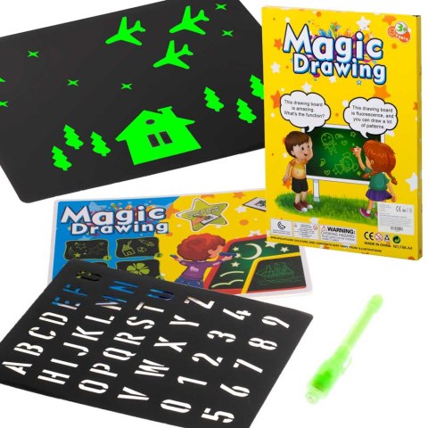 Magiczna tablica do rysowania światłem + długopis UV kreatywny zestaw Kik Sp. z o. o. Sp. k. Magiczna tablica do rysowania światłem + długopis UV kreatywny zestaw Kik Sp. z o. o. Sp. k.