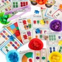 Kik Sp. z o. o. Sp. k. Misie edukacyjne gra nauka liczenia rozpoznawanie kolorów zestaw montessori rozwój zabawa 44el.