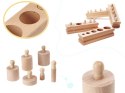 Odważniki cylindry drewniane sorter montessori Kik Sp. z o. o. Sp. k.
