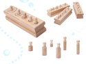 Odważniki cylindry drewniane sorter montessori Kik Sp. z o. o. Sp. k.