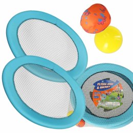 Paletki do gry rakiety z siateczki zestaw 2 piłki i paletki 44cm Kik Sp. z o. o. Sp. k.