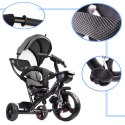 Kik Sp. z o. o. Sp. k. Rowerek trójkołowy Trike Fix Lite rower spacerówka 3w1 obracany 360 wolne koło szary