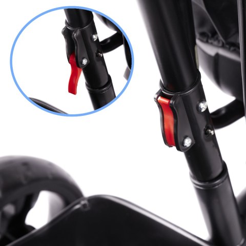 Kik Sp. z o. o. Sp. k. Rowerek trójkołowy Trike Fix Lite rower spacerówka 3w1 obracany 360 wolne koło szary Kik Sp. z o. o. Sp. k. Rowerek trójkołowy Trike Fix Lite rower spacerówka 3w1 obracany 360 wolne koło szary