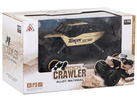 Samochód zdalnie sterowany na pilota RC Rock Crawler 1:12 4WD METAL złoty Kik Sp. z o. o. Sp. k. Samochód zdalnie sterowany na pilota RC Rock Crawler 1:12 4WD METAL złoty Kik Sp. z o. o. Sp. k.