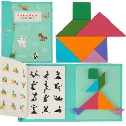 Tangram książeczka magnetyczna układanka montessori klocki gra logiczna 3D Kik Sp. z o. o. Sp. k.