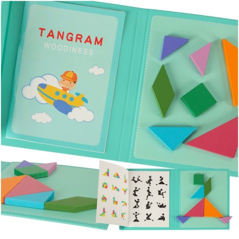 Tangram książeczka magnetyczna układanka montessori klocki gra logiczna 3D Kik Sp. z o. o. Sp. k. Tangram książeczka magnetyczna układanka montessori klocki gra logiczna 3D Kik Sp. z o. o. Sp. k.