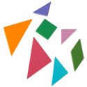 Tangram książeczka magnetyczna układanka montessori klocki gra logiczna 3D Kik Sp. z o. o. Sp. k.