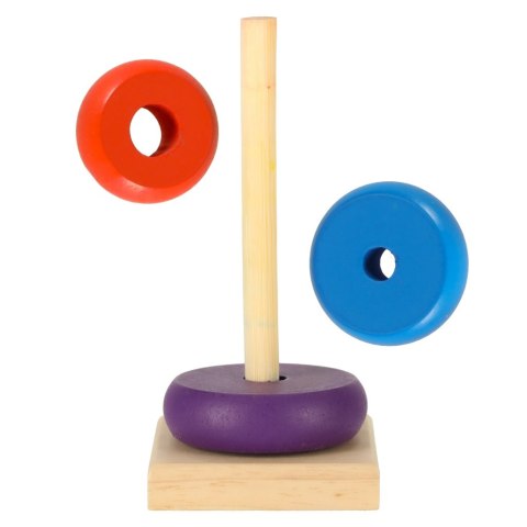 Wieża piramida piramidka drewniana do układania sorter kolorowy tęczowy 13cm Kik Sp. z o. o. Sp. k. Wieża piramida piramidka drewniana do układania sorter kolorowy tęczowy 13cm Kik Sp. z o. o. Sp. k.