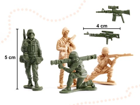 Kik Sp. z o. o. Sp. k. Żołnierzyki baza wojskowa figurki zestaw 114el. Kik Sp. z o. o. Sp. k. Żołnierzyki baza wojskowa figurki zestaw 114el.