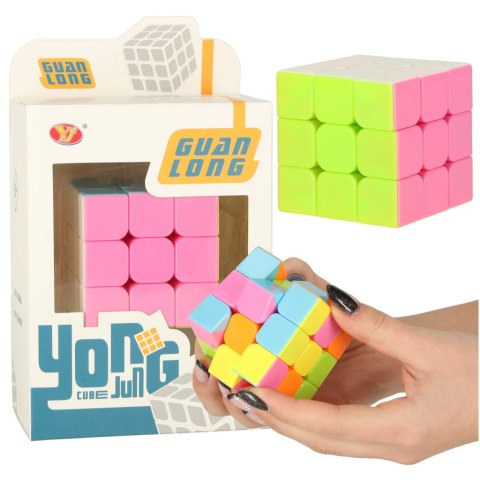 Gra logiczna Kostka łamigłówka 3x3x3 neon Kik Sp. z o. o. Sp. k. Gra logiczna Kostka łamigłówka 3x3x3 neon Kik Sp. z o. o. Sp. k.
