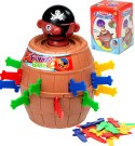Kik Sp. z o. o. Sp. k. Gra zręcznościowa Szalony Pirat w beczce Ukłuj pirata 9 x 9 x 12,5 cm