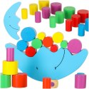 Gra zręcznościowa montessori układanka balansująca klocki drewniane księżyc Kik Sp. z o. o. Sp. k.