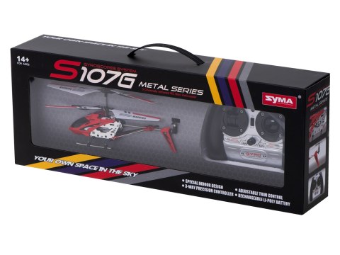 Helikopter zdalnie sterowany na pilota RC SYMA S107G czerwony Kik Sp. z o. o. Sp. k. Helikopter zdalnie sterowany na pilota RC SYMA S107G czerwony Kik Sp. z o. o. Sp. k.