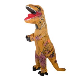 Kostium strój karnawałowy przebranie dmuchany dinozaur T-REX Gigant brązowy 1.5-1.9m Kik Sp. z o. o. Sp. k.