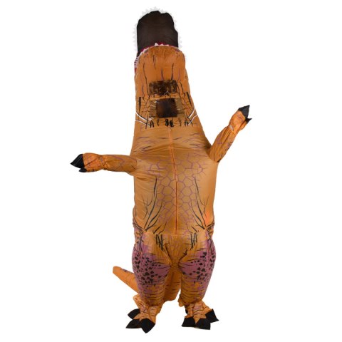 Kik Sp. z o. o. Sp. k. Kostium strój karnawałowy przebranie dmuchany dinozaur T-REX Gigant brązowy 1.5-1.9m Kik Sp. z o. o. Sp. k. Kostium strój karnawałowy przebranie dmuchany dinozaur T-REX Gigant brązowy 1.5-1.9m