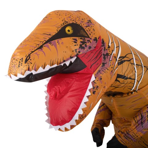 Kik Sp. z o. o. Sp. k. Kostium strój karnawałowy przebranie dmuchany dinozaur T-REX Gigant brązowy 1.5-1.9m Kik Sp. z o. o. Sp. k. Kostium strój karnawałowy przebranie dmuchany dinozaur T-REX Gigant brązowy 1.5-1.9m