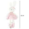 Maskotka pluszowa pluszak przytulanka królik zajączek w różowej sukience 42cm Kik Sp. z o. o. Sp. k.