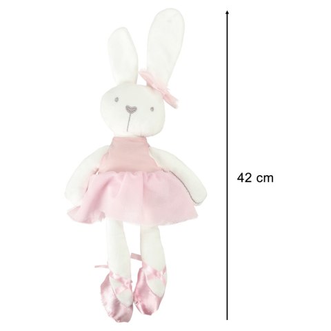 Maskotka pluszowa pluszak przytulanka królik zajączek w różowej sukience 42cm Kik Sp. z o. o. Sp. k. Maskotka pluszowa pluszak przytulanka królik zajączek w różowej sukience 42cm Kik Sp. z o. o. Sp. k.