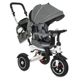 Rowerek trójkołowy Trike Fix V3 rower spacerówka 3w1 obracany 360 wolne koło szary Kik Sp. z o. o. Sp. k.