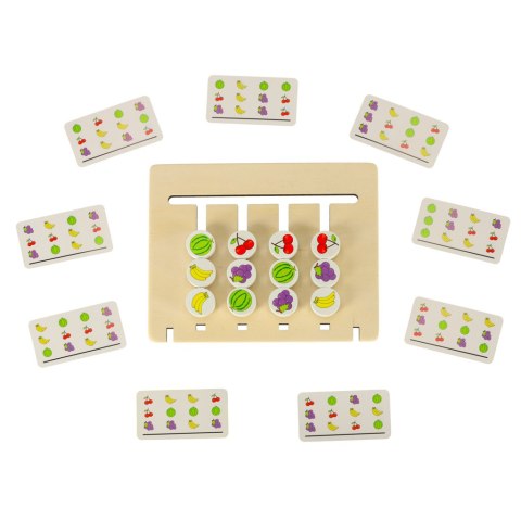 Zabawka edukacyjna drewniana dopasuj kolory owoce montessori Kik Sp. z o. o. Sp. k. Zabawka edukacyjna drewniana dopasuj kolory owoce montessori Kik Sp. z o. o. Sp. k.