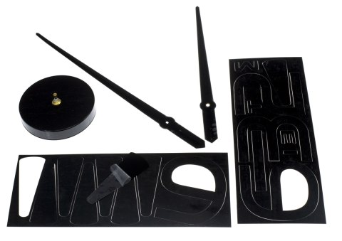 Zegar ścienny naklejany DIY regulowany duży 80-120cm czarny 4 cyfry Kik Sp. z o. o. Sp. k. Zegar ścienny naklejany DIY regulowany duży 80-120cm czarny 4 cyfry Kik Sp. z o. o. Sp. k.