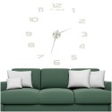 Kik Sp. z o. o. Sp. k. Zegar ścienny naklejany na ścianę 3D lustrzany DIY duży nowoczesny 80-120cm XL