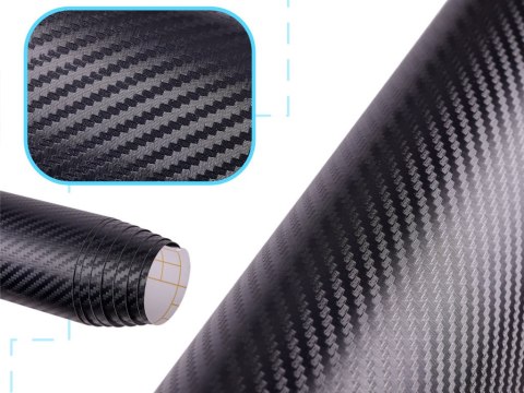 Folia rolka carbon 3D czarna 1,52x30m Kik Sp. z o. o. Sp. k. Folia rolka carbon 3D czarna 1,52x30m Kik Sp. z o. o. Sp. k.