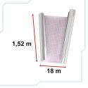 Folia rolka lustrzana lustro chrom srebrna 1,52x18m Kik Sp. z o. o. Sp. k.
