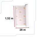 Folia rolka matowa gładka biała 1,52x28m Kik Sp. z o. o. Sp. k.