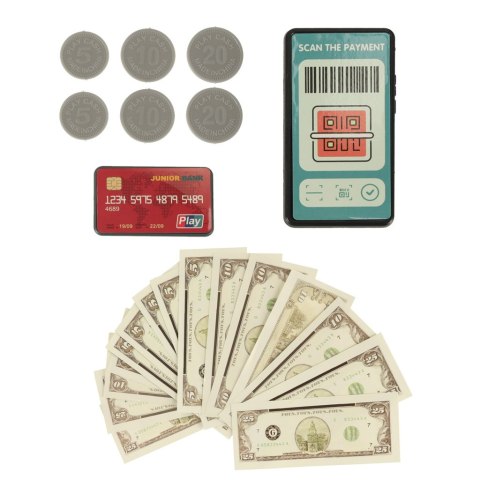 Kik Sp. z o. o. Sp. k. Kasa fiskalna dla dzieci supermarket sklep skaner kalkulator koszyk z akcesoriami 36 el. Kik Sp. z o. o. Sp. k. Kasa fiskalna dla dzieci supermarket sklep skaner kalkulator koszyk z akcesoriami 36 el.
