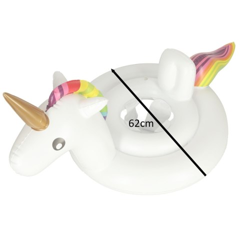 Kółko do pływania dla niemowląt koło pontonik dla dzieci z siedziskiem jednorożec 70cm 1-3lata Kik Sp. z o. o. Sp. k. Kółko do pływania dla niemowląt koło pontonik dla dzieci z siedziskiem jednorożec 70cm 1-3lata Kik Sp. z o. o. Sp. k.