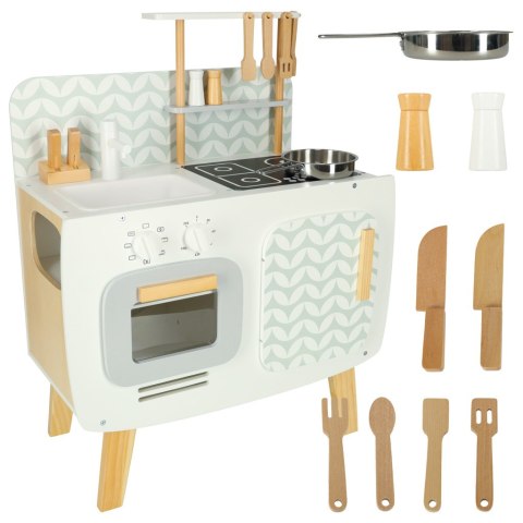 Kuchnia dla dzieci drewniana MDF LULILO RETRO akcesoria 73cm Kik Sp. z o. o. Sp. k. Kuchnia dla dzieci drewniana MDF LULILO RETRO akcesoria 73cm Kik Sp. z o. o. Sp. k.