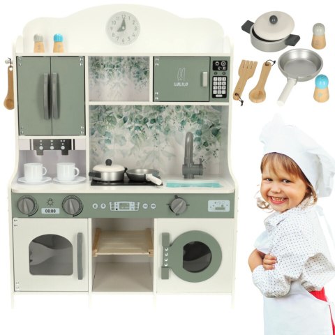 Kuchnia dla dzieci drewniana MDF LULILO SALIKO z ekspresem 85cm Kik Sp. z o. o. Sp. k. Kuchnia dla dzieci drewniana MDF LULILO SALIKO z ekspresem 85cm Kik Sp. z o. o. Sp. k.