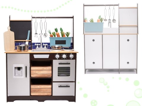 Kuchnia dla dzieci drewniana MDF z akcesoriami LOFT XXL 96cm Kik Sp. z o. o. Sp. k. Kuchnia dla dzieci drewniana MDF z akcesoriami LOFT XXL 96cm Kik Sp. z o. o. Sp. k.