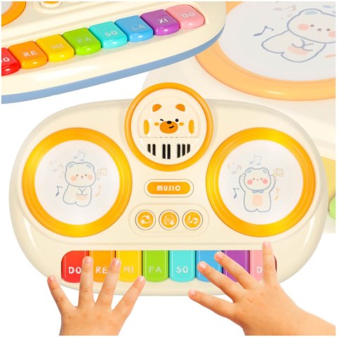Pianinko organki interaktywne dla dzieci edukacyjne beżowe Kik Sp. z o. o. Sp. k. Pianinko organki interaktywne dla dzieci edukacyjne beżowe Kik Sp. z o. o. Sp. k.