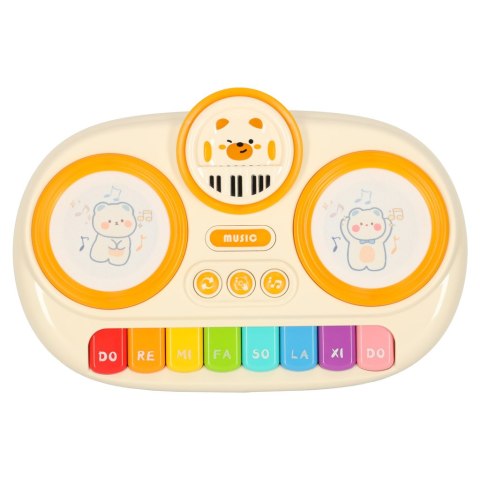 Pianinko organki interaktywne dla dzieci edukacyjne beżowe Kik Sp. z o. o. Sp. k. Pianinko organki interaktywne dla dzieci edukacyjne beżowe Kik Sp. z o. o. Sp. k.