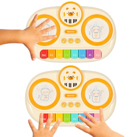 Pianinko organki interaktywne dla dzieci edukacyjne beżowe Kik Sp. z o. o. Sp. k. Pianinko organki interaktywne dla dzieci edukacyjne beżowe Kik Sp. z o. o. Sp. k.